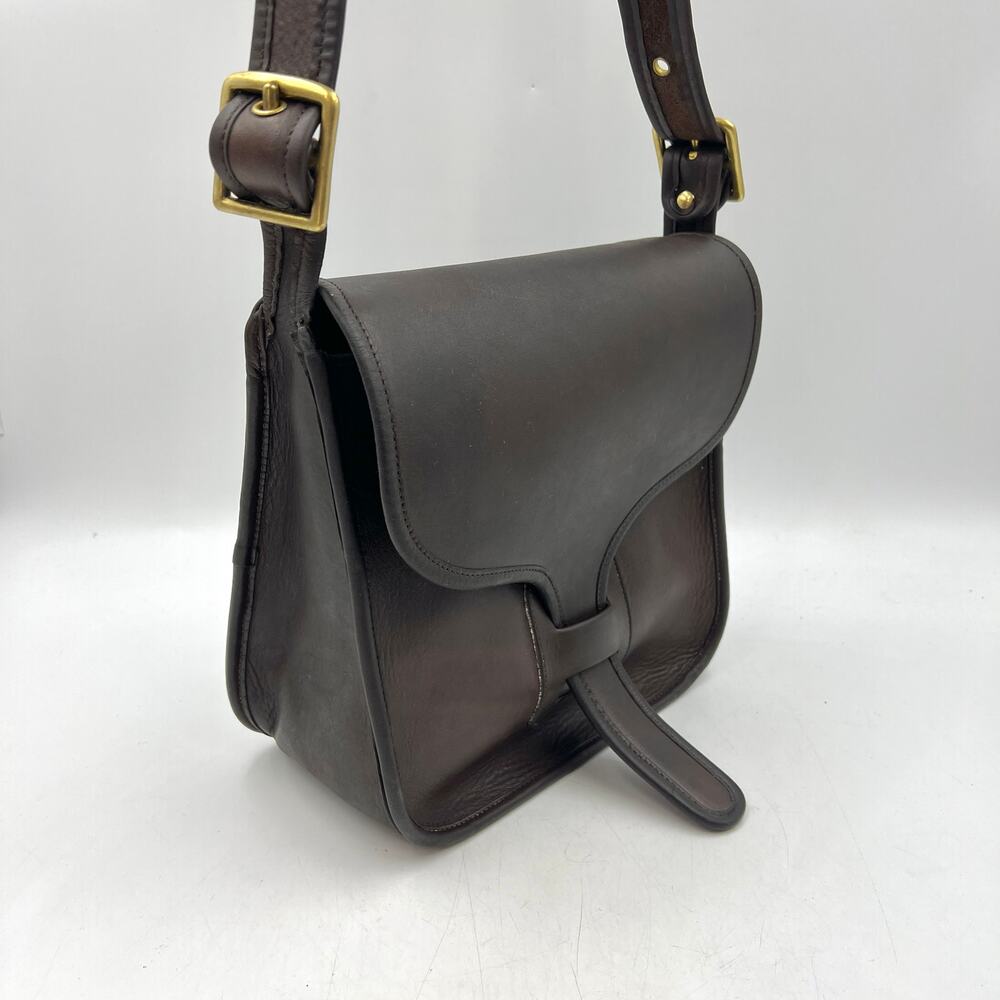 Vintage Coach Courier Pouch 8920 Leather Bag Dark Brown Mocha - Picture 12 of 12